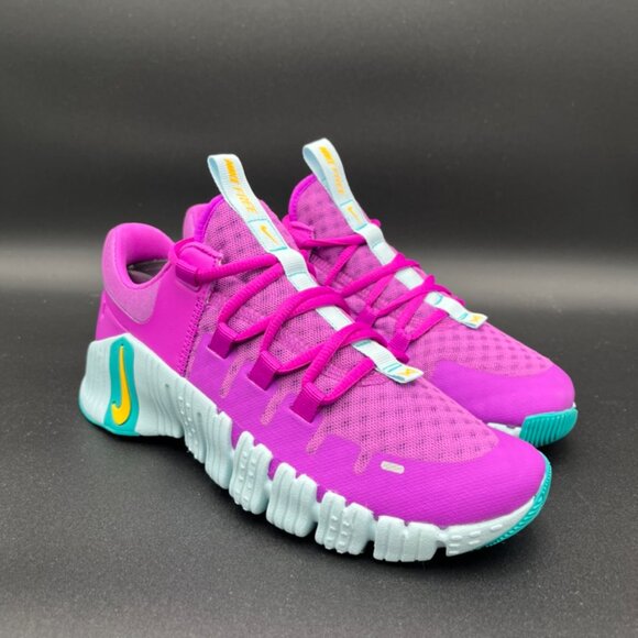 Nike Free Metcon 5 Women’s Size 7 Hyper Violet/Lazer Orange DV3950-501 - Picture 2 of 6